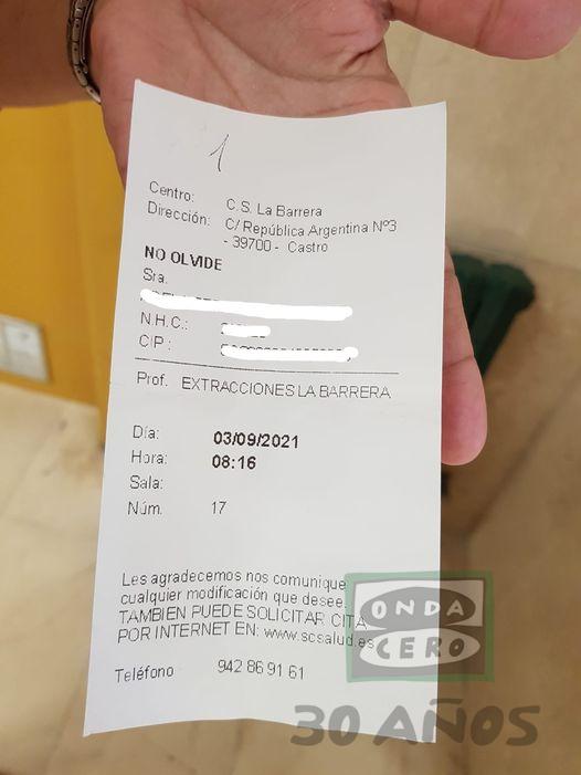 Casi tres meses para hacerse análisis de sangre en el Centro de salud La Barrera