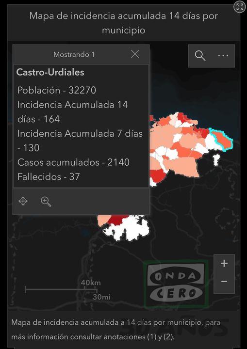 Doce nuevos positivos por Covid en Castro Urdiales y sigue subiendo la incidencia