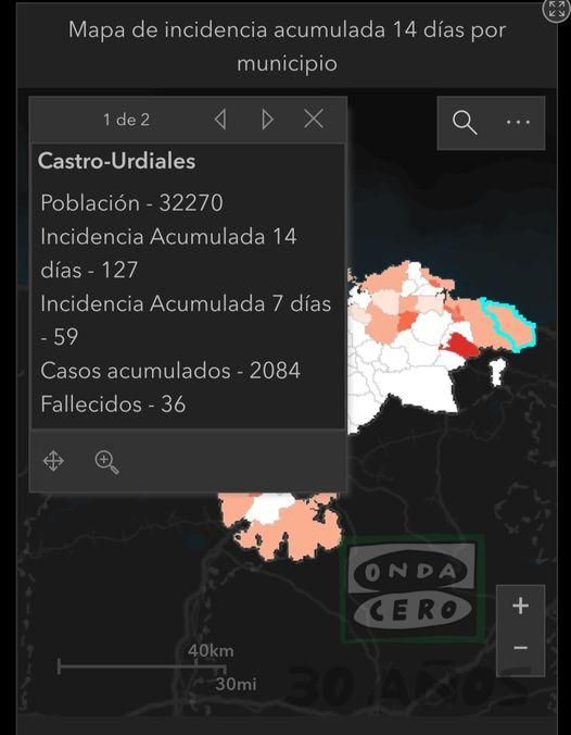 Castro Urdiales registra dos nuevos positivos y contiene la incidencia acumulada