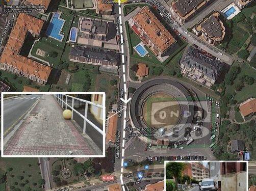 Furgoneta sin control se empotra tras recorrer 220 metros en varias calles de Castro Urdiales