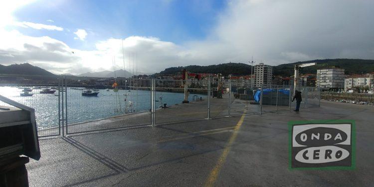 Puertos valla parte del muelle norte