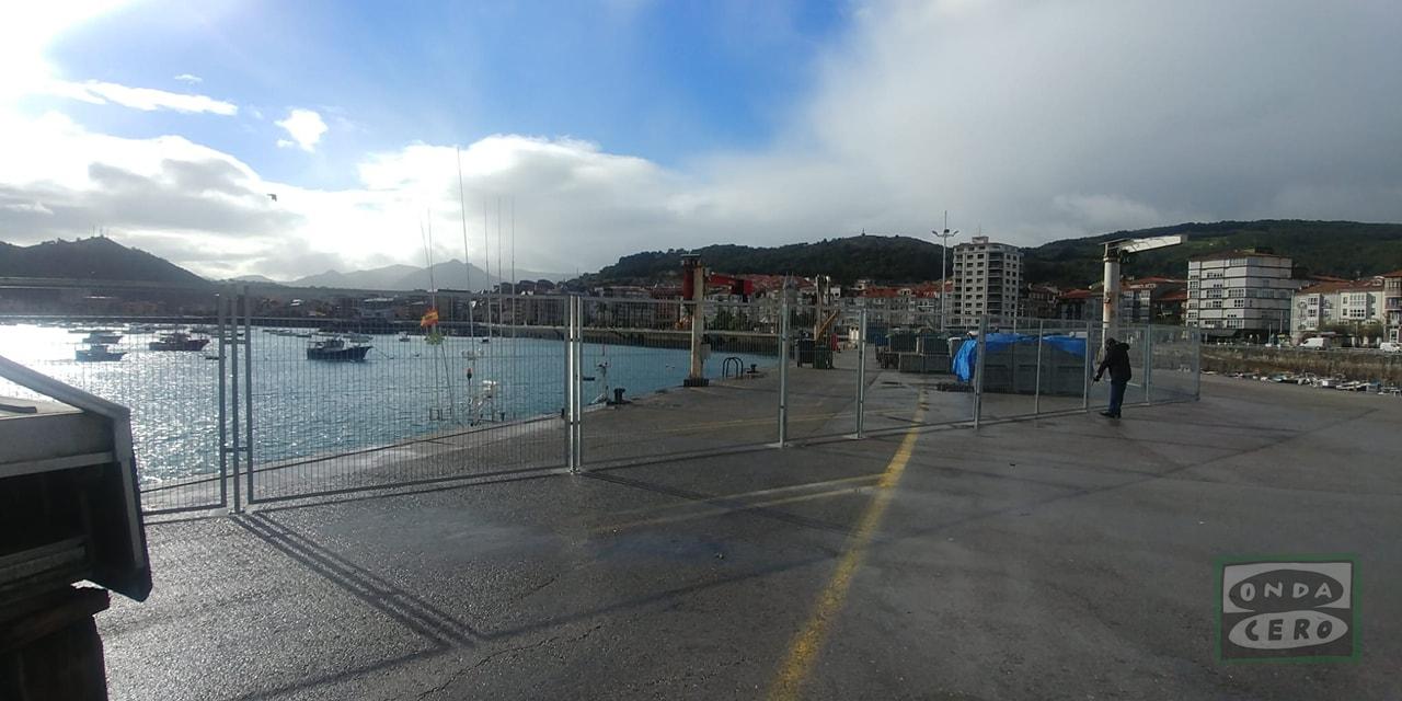 Puertos valla parte del muelle norte