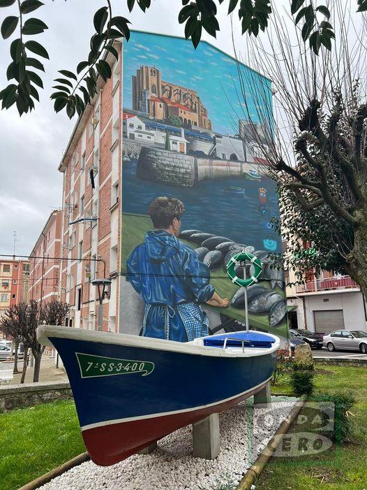 Finalizado el primer mural marinero