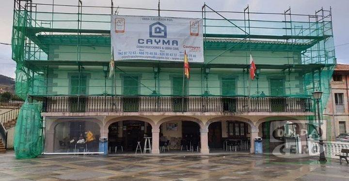 Obras en el antiguo edificio de la Junta de Otañes