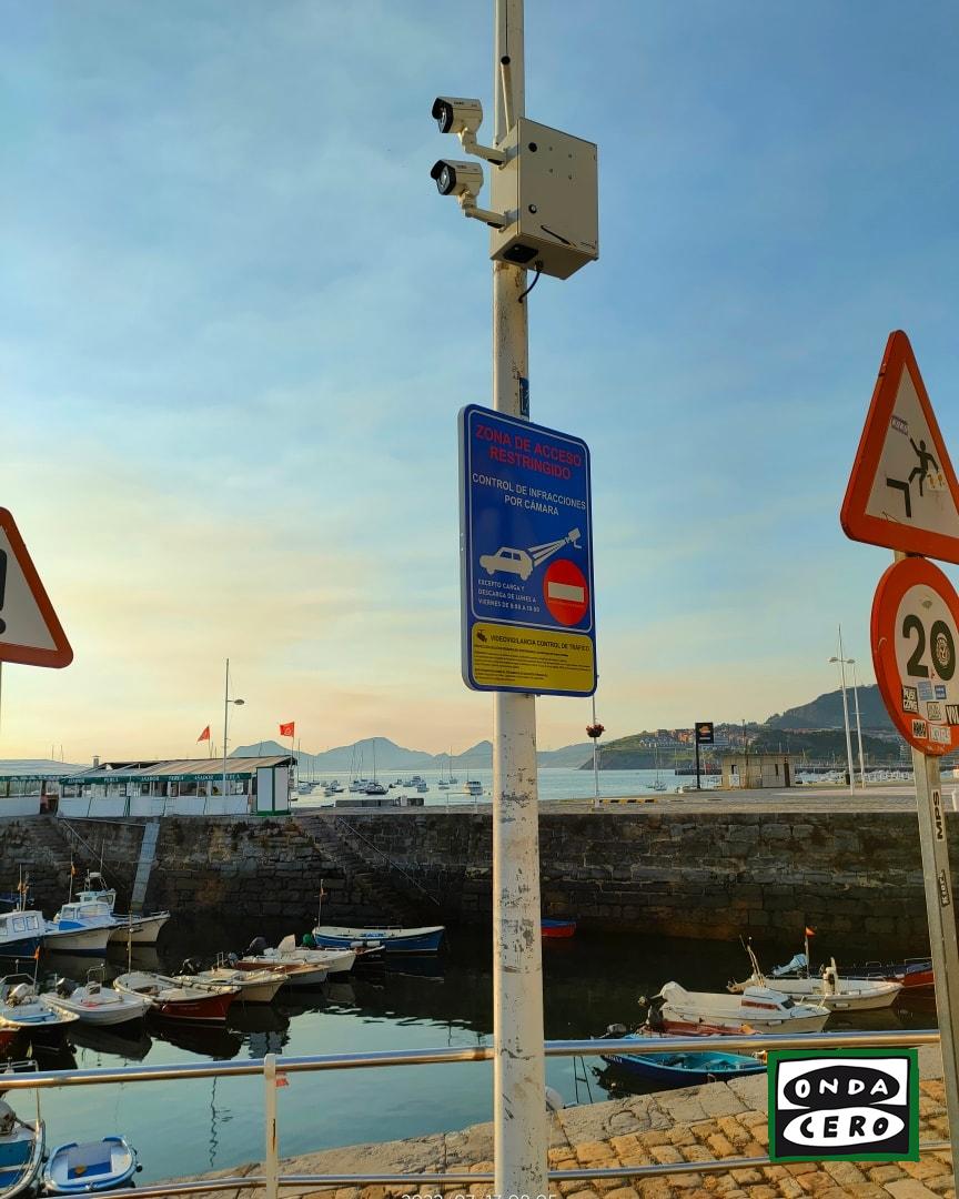 Cámaras de videovigilancia para controlar el paso de vehículos al puerto de Castro