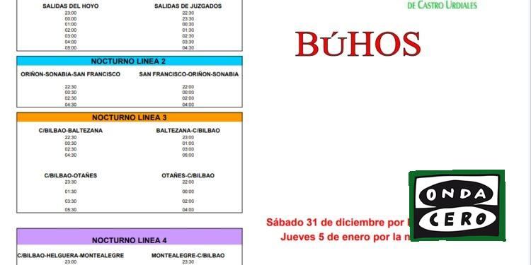 El Castrobus será gratuito los días 23 y 30 de diciembre y el 5 de enero