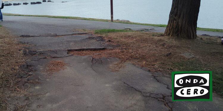 Obras de asfaltado de los caminos del parque Cotolino