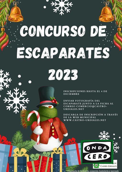 Convocado el concurso de escaparates navideños de Castro