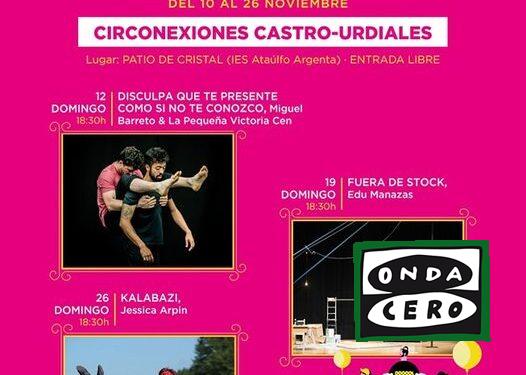 El Festival “En la cuerda floja” recala en Castro Urdiales con tres propuestas de circo para los tres  próximos domingos de noviembre