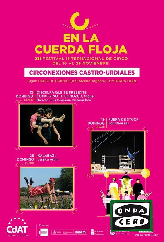 El Festival “En la cuerda floja” recala en Castro Urdiales con tres propuestas de circo para los tres  próximos domingos de noviembre