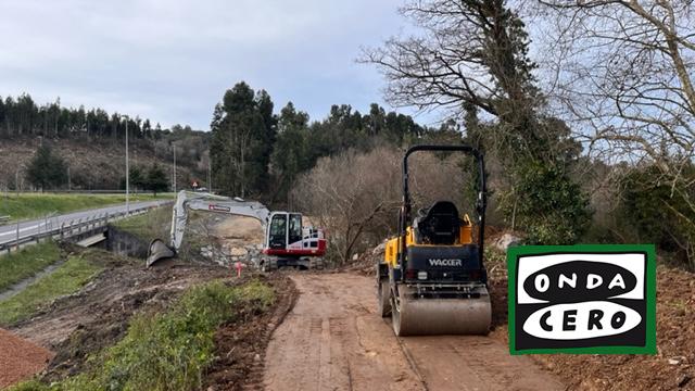 Se reanudan las obras del carril bici de Brazomar a Sámano