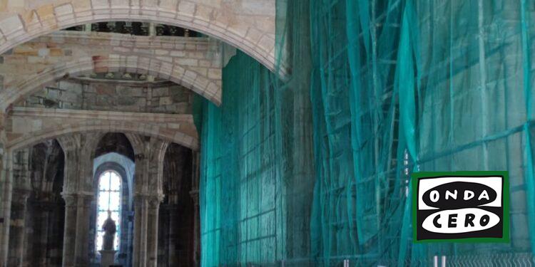 El 5 de abril finalizarán las obras de consolidación estructural y restauración de los muros exteriores de la nave central de Santa María de Castro