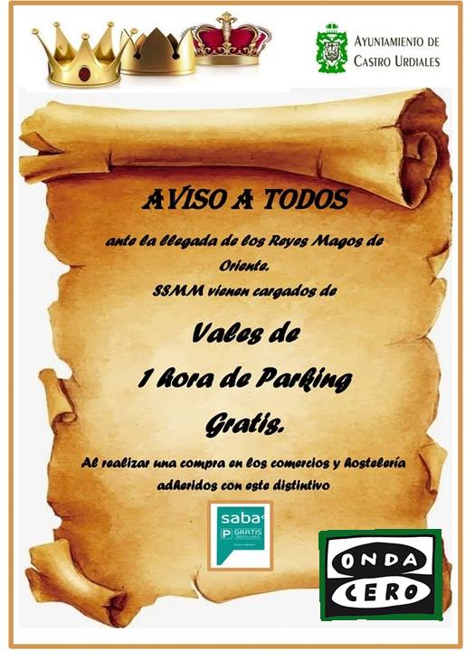 El Ayuntamiento de Castro reparte 3.000 horas de aparcamiento entre el comercio y la hostelería local para impulsar el sector en navidades