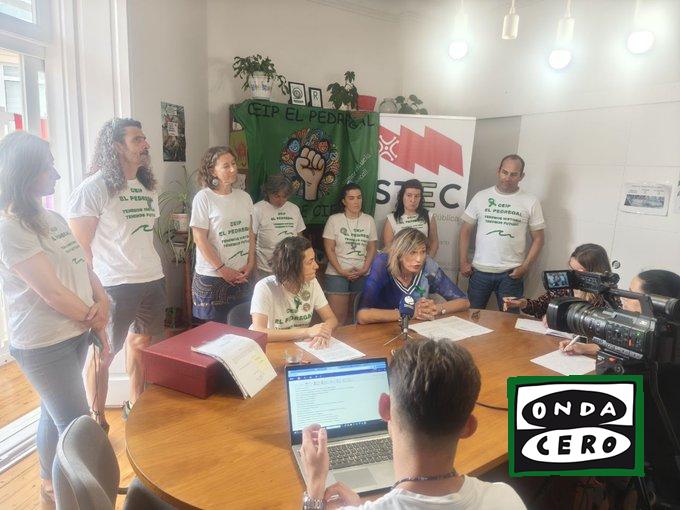 STEC y familias de El Pedregal presentan recurso contencioso contra el cierre del colegio
