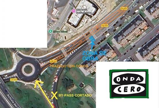 A partir del lunes 29 de septiembre el tráfico en los accesos a la A-8 de Brazomar por las obras de sustitución de tuberías de saneamiento