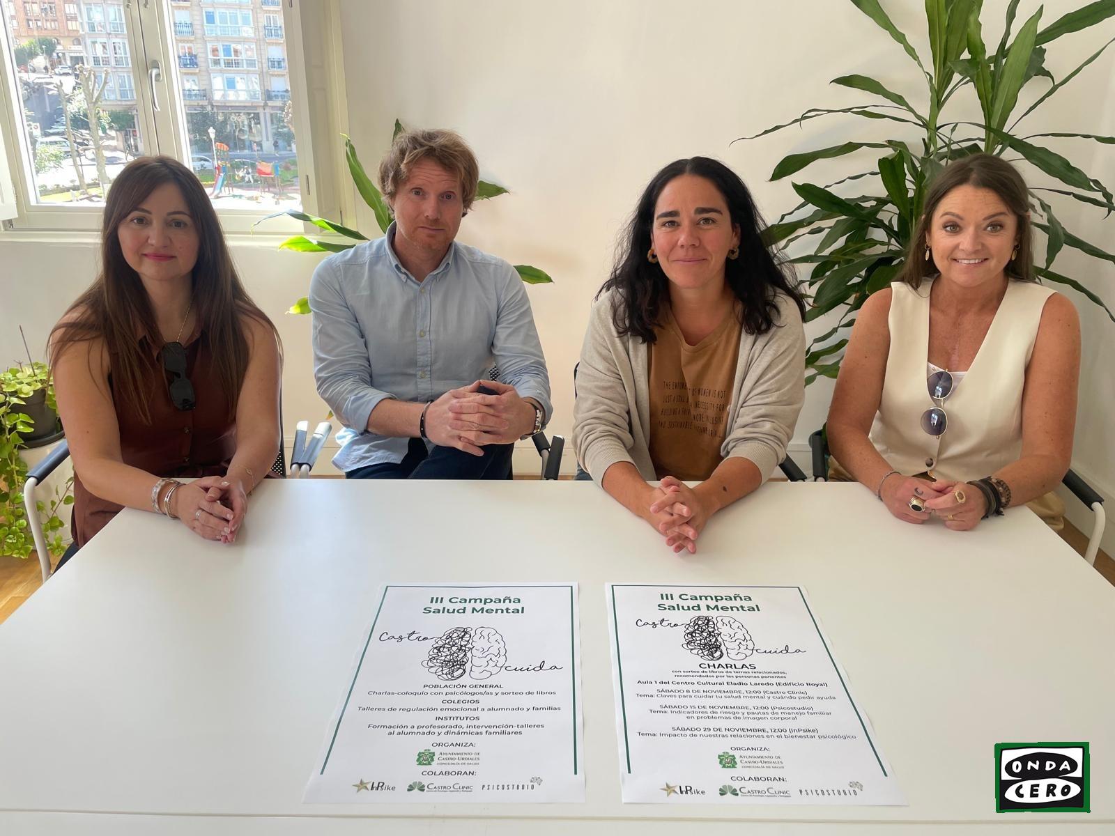 Charlas, talleres y formación conforman la programación de la III Campaña de salud mental ‘Castro cuida’