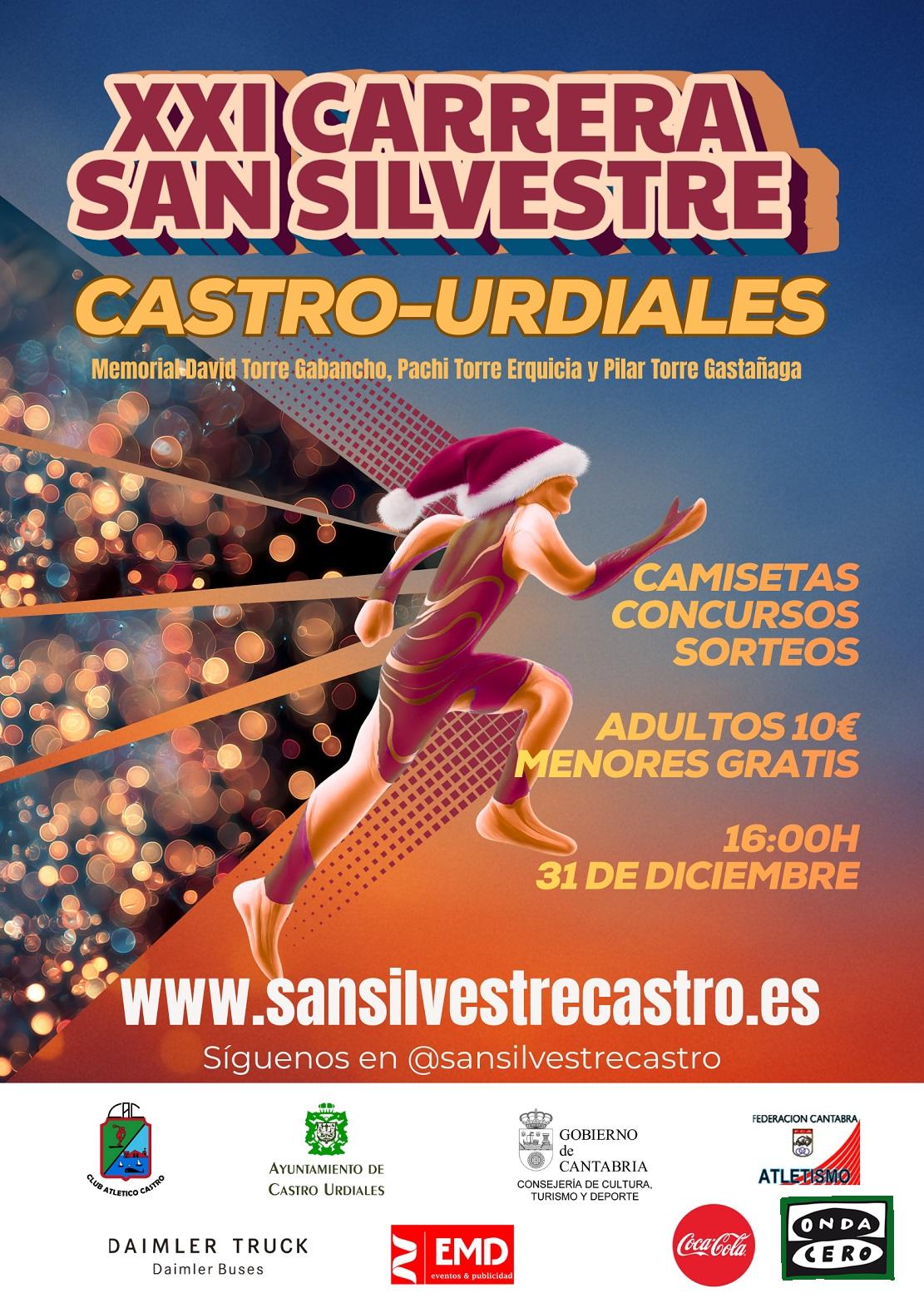 Más de 800 atletas despidieron el año en la San Silvestre de Castro Urdiales