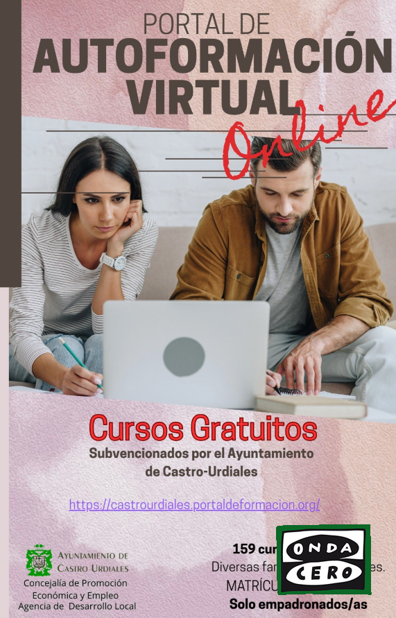 El Ayuntamiento de Castro Urdiales consolida su portal de autoformación virtual con 159 cursos gratuitos para la ciudadanía